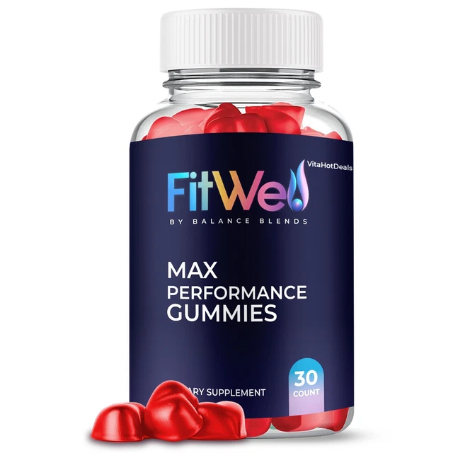 FitWell Max Performance Gummies bottle